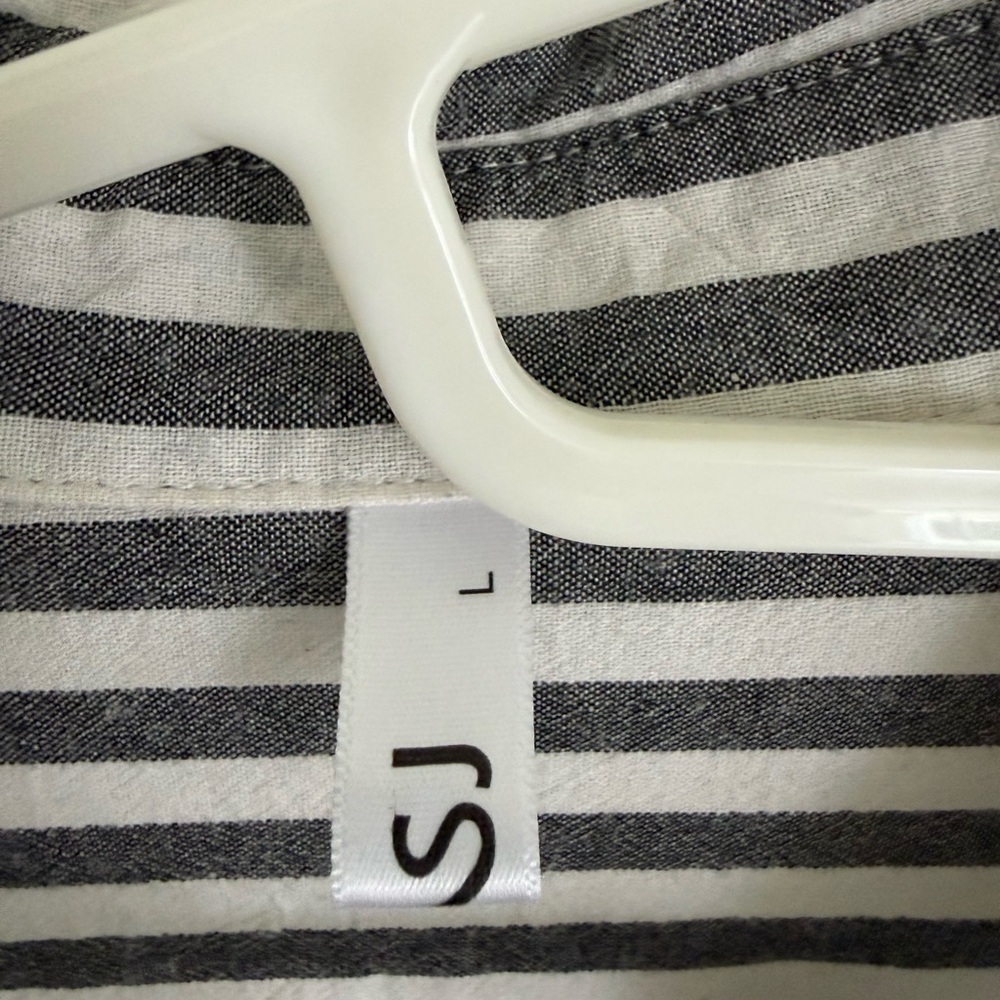 Striped Black and White Top